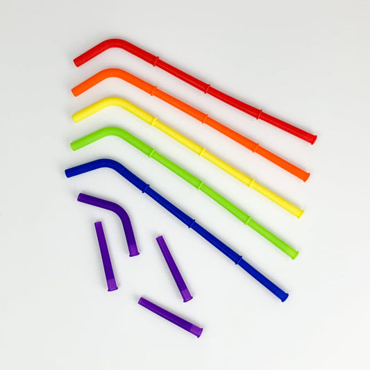 Build-A-Straw Reusable Straws (Rainbow Collection)